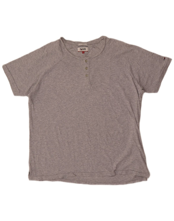 T-shirt męski Tommy Hilfiger Top XL, szary, bawełniany