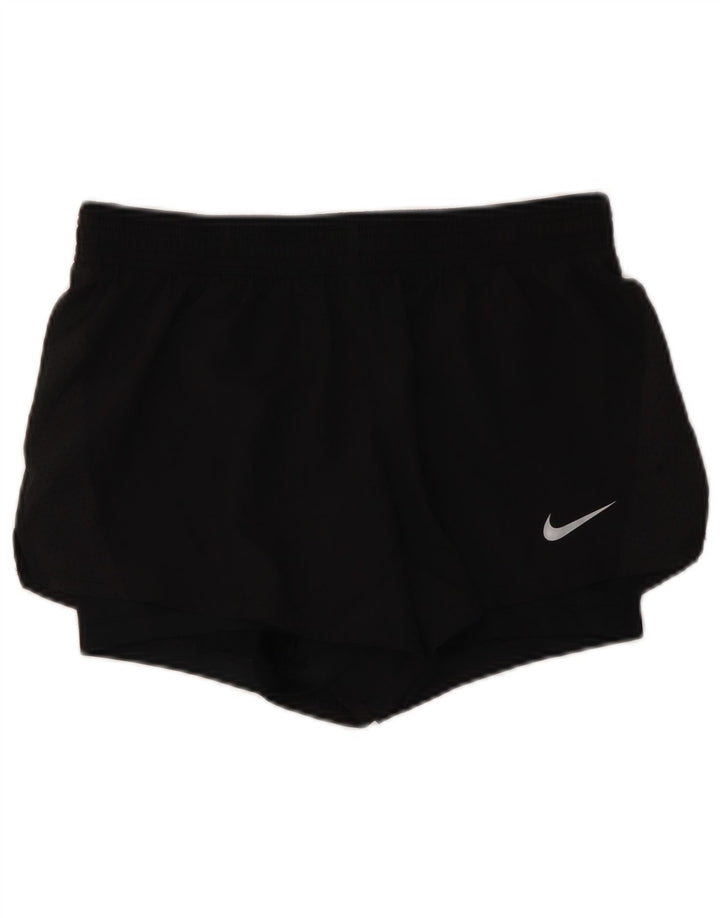 Damskie spodenki sportowe NIKE Dri Fit UK 14, średni czarny poliester