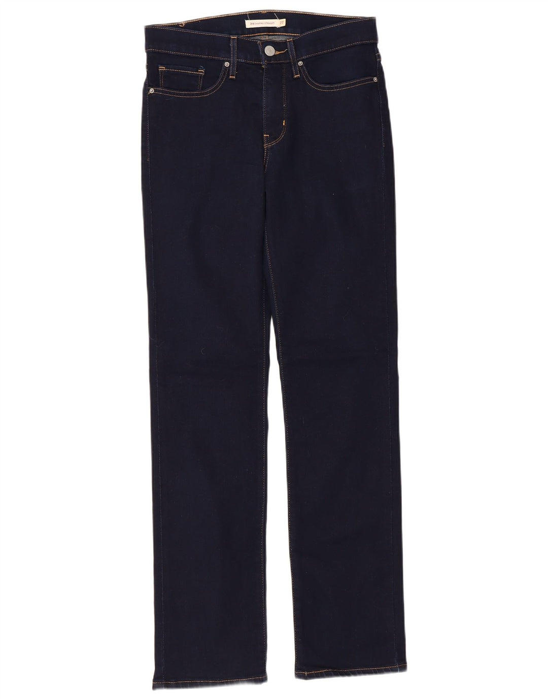 Damskie dżinsy Levi's 314 Shaping Straight W27 L29 Granatowa bawełna