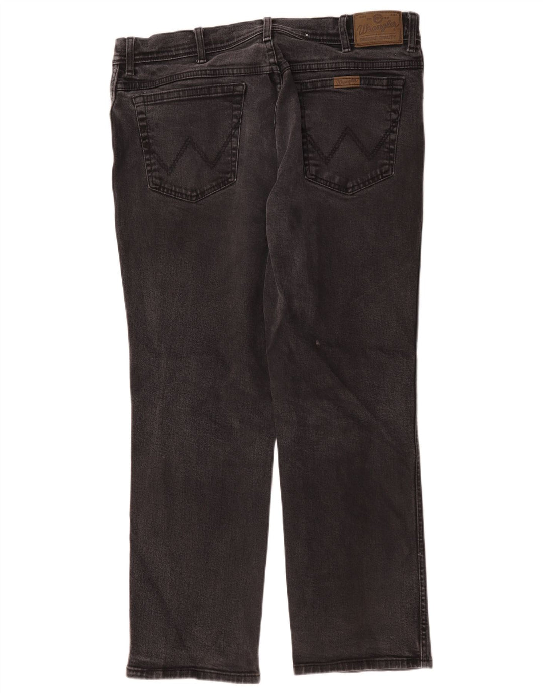 Męskie jeansy Wrangler o prostym kroju W38 L30, czarne, bawełniane