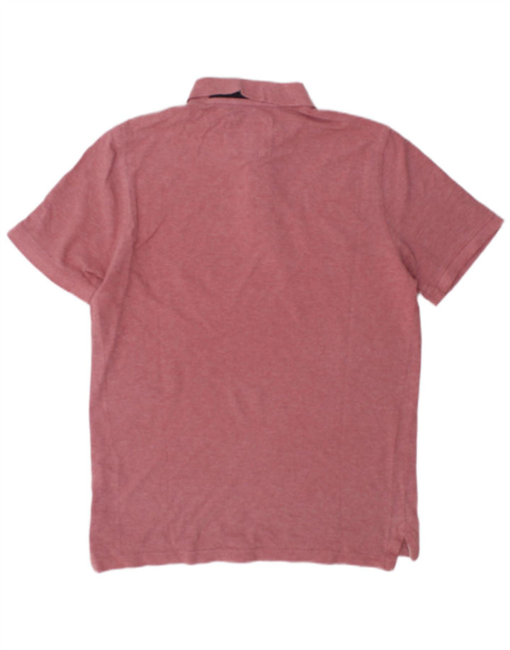 Męska koszulka polo Crew Clothing Średnioróżowa, bawełniana