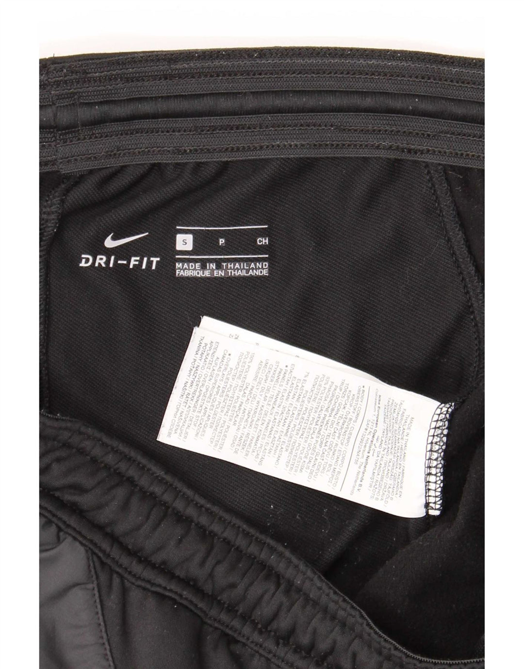 Męskie spodnie dresowe Nike Dri Fit, mały, czarny poliester z blokami kolorów