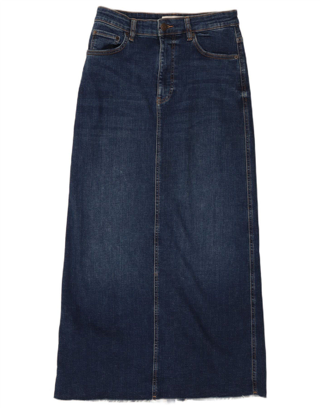 Spódnica damska Zara Maxi Denim Medium W28 Granatowa bawełna