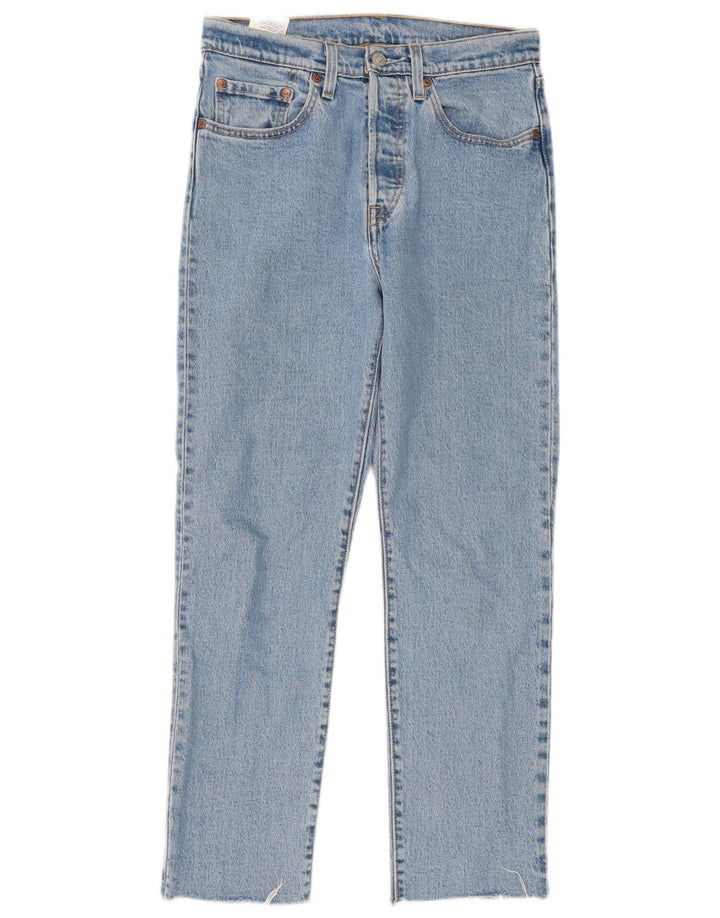 Damskie jeansy Levi's 501 Straight W27 L28 Niebieskie bawełniane