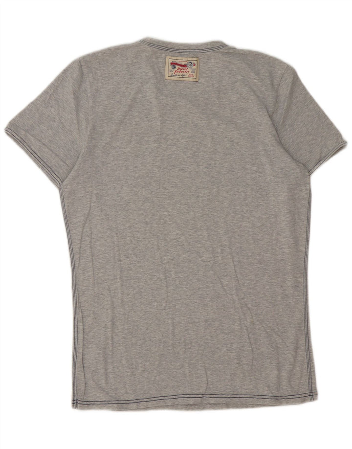 T-shirt męski Diesel XL, szary, nakrapiany, bawełniany