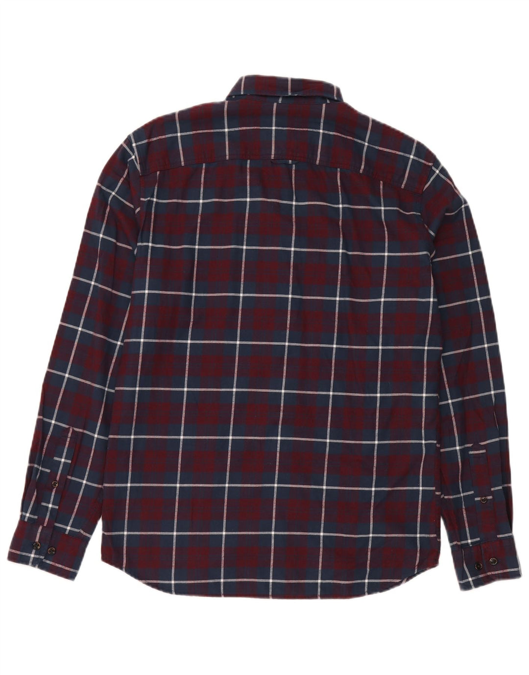 Męska koszula flanelowa JACK & JONES, bawełniana w średnią bordową kratkę