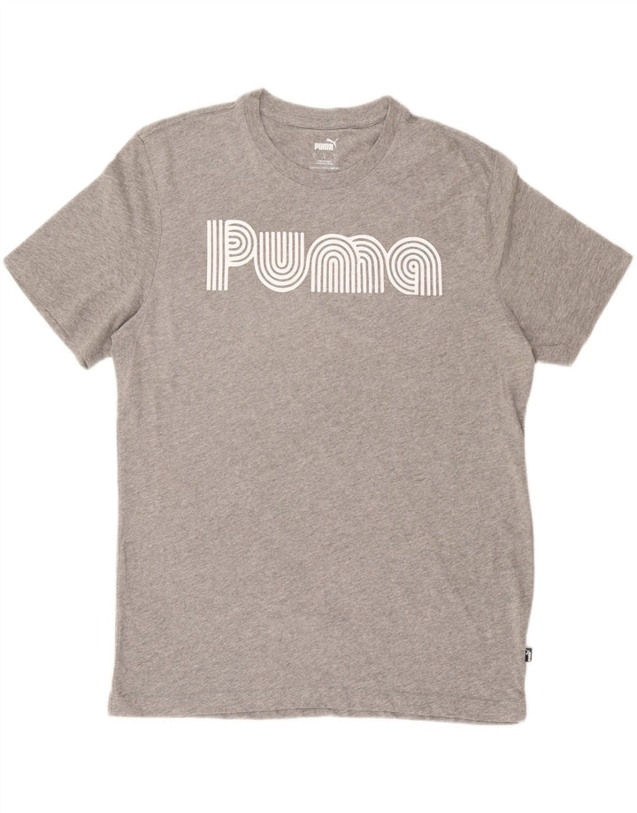Męski T-shirt z grafiką PUMA, duży, szary