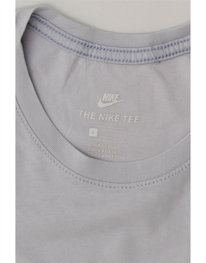 Męski T-shirt NIKE o sportowym kroju, duży, niebieski