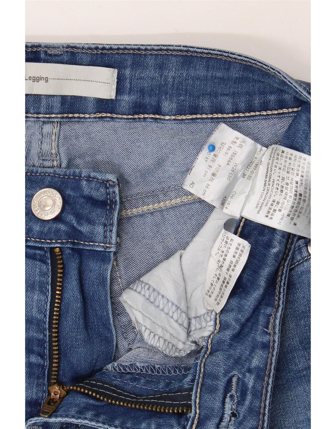 LEVI'S Womens Jegging Jeans W26 L30 Blue Cotton Vintage Levi's and Second-Hand Levi's from Messina Hembry 