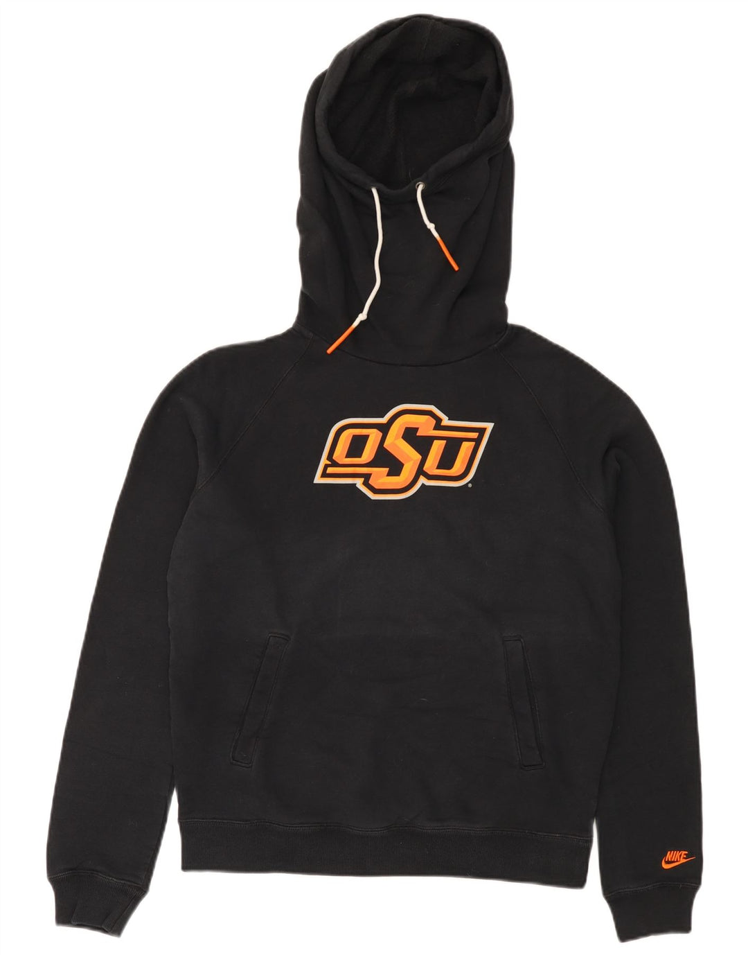 Damski sweter z kapturem NIKE, UK 14, średni czarny, bawełniany