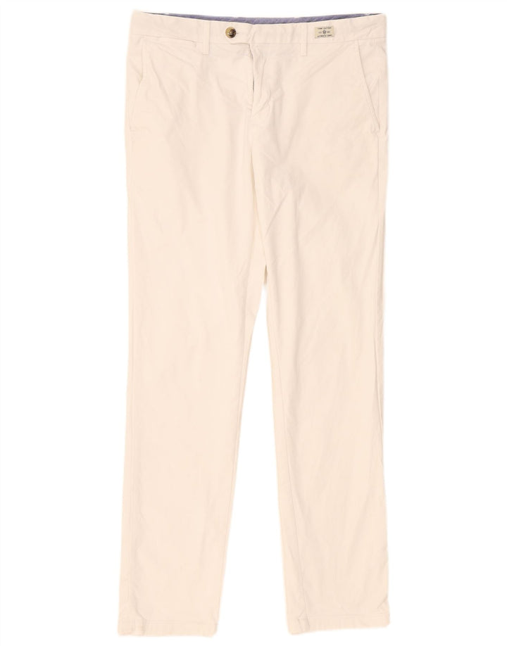 Męskie spodnie typu slim chino Tommy Hilfiger W34 L32 białe