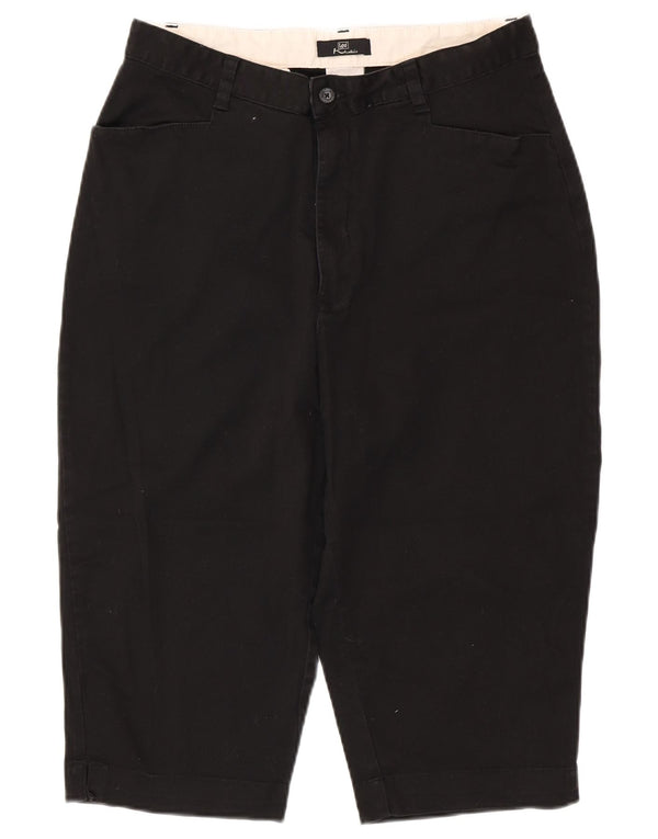Spodnie damskie LEE Khaki z wysokim stanem Capri US 16 2XL W32 L18 Czarna bawełna