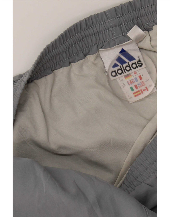 Męskie spodenki sportowe Adidas, małe, szare, poliestrowe