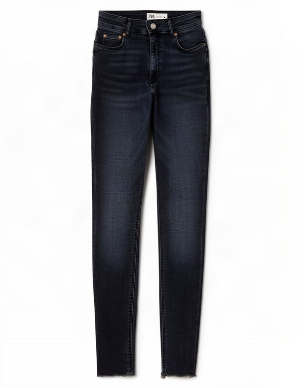 Damskie jeansy skinny Zara EU 36 XS W26 L28 Granatowe