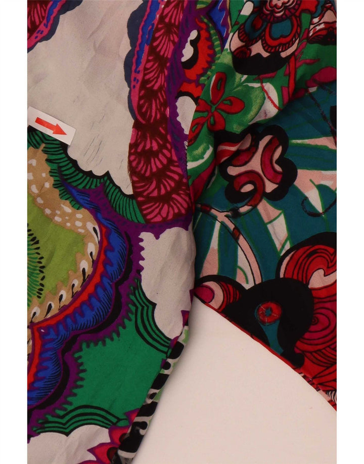 Damska bluzka koszulowa Desigual UK 10 Small wielobarwny patchwork