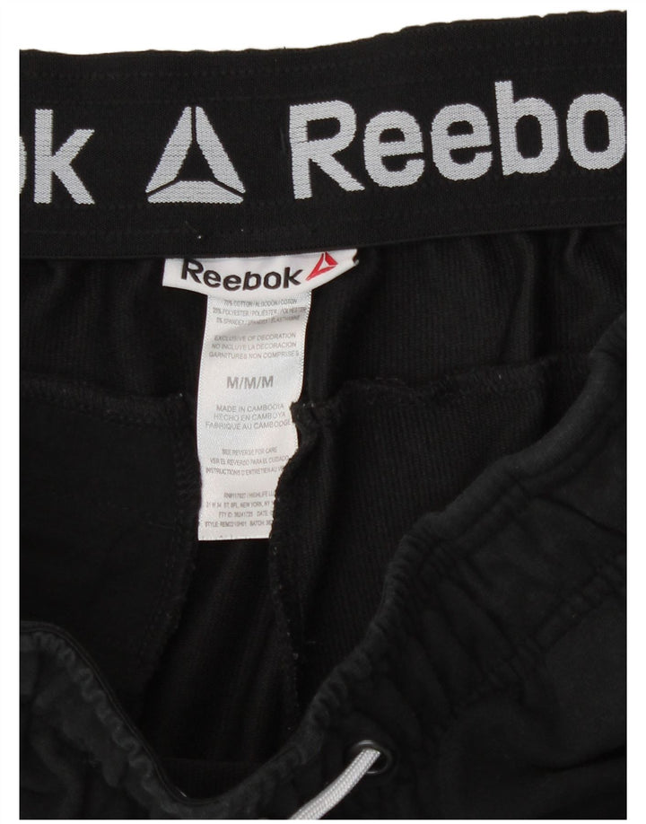 Męskie spodenki sportowe Reebok, średnia czarna bawełna