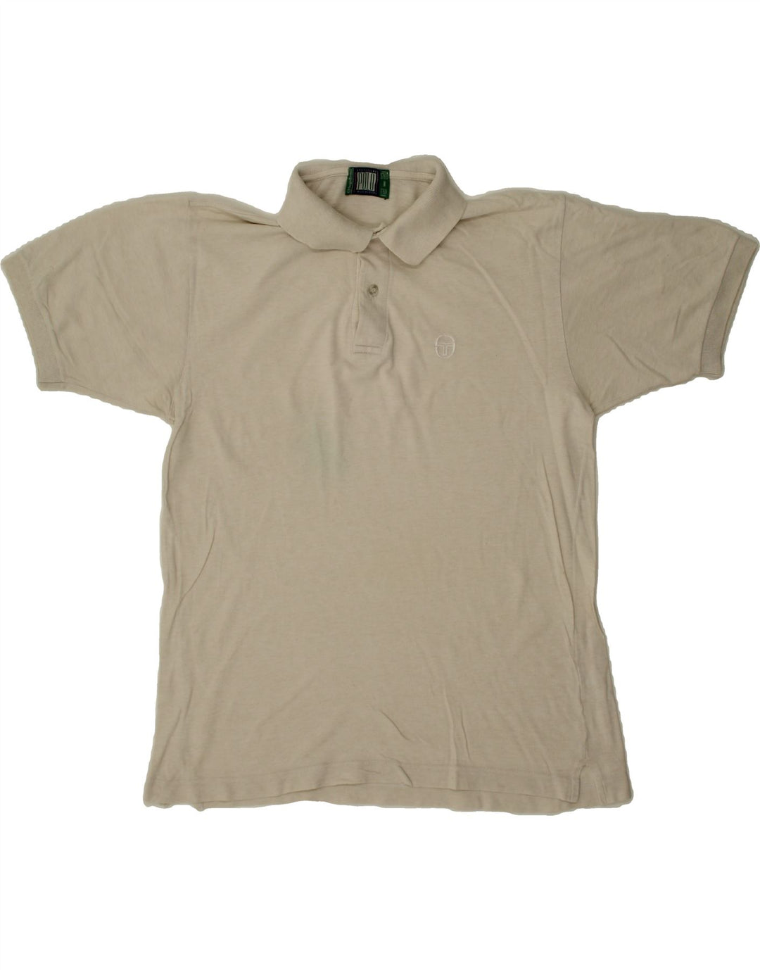 SERGIO TACCHINI Mens Polo Shirt Medium Grey Vintage Sergio Tacchini and Second-Hand Sergio Tacchini from Messina Hembry 