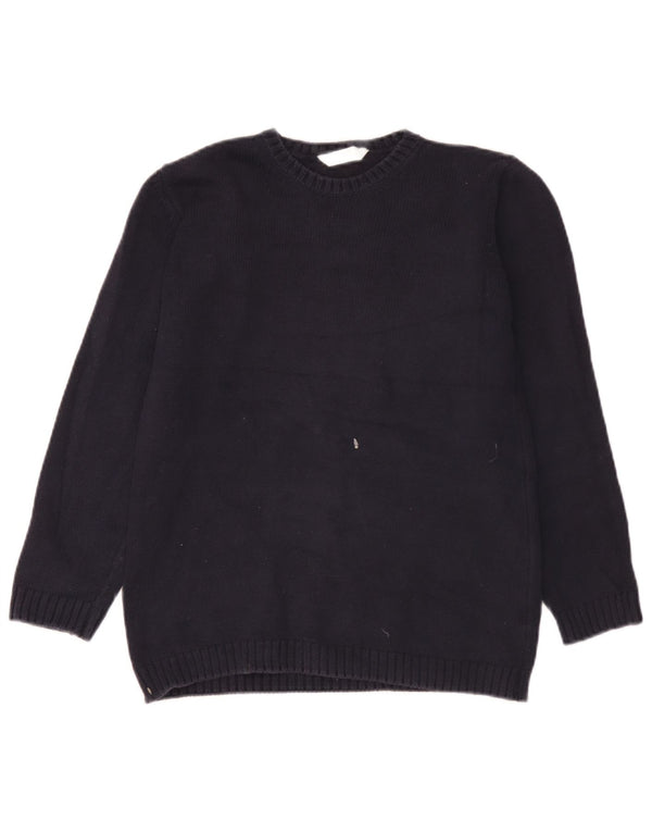 Sweter damski Marks & Spencer z okrągłym dekoltem, UK 10, mały, granatowy