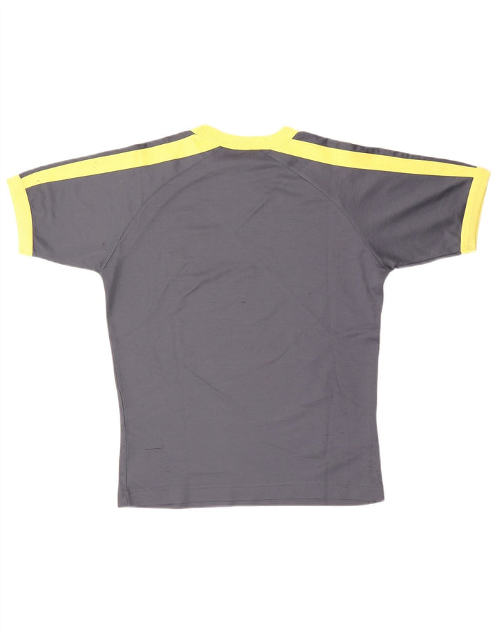 T-shirt męski PUMA Top, bawełniany, średnioszary, z blokami kolorów