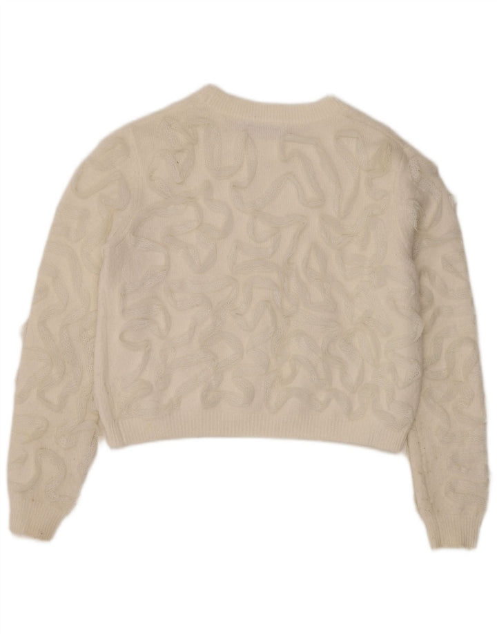 Sweter damski Zara z dekoltem w łódkę, UK 14, średni biały