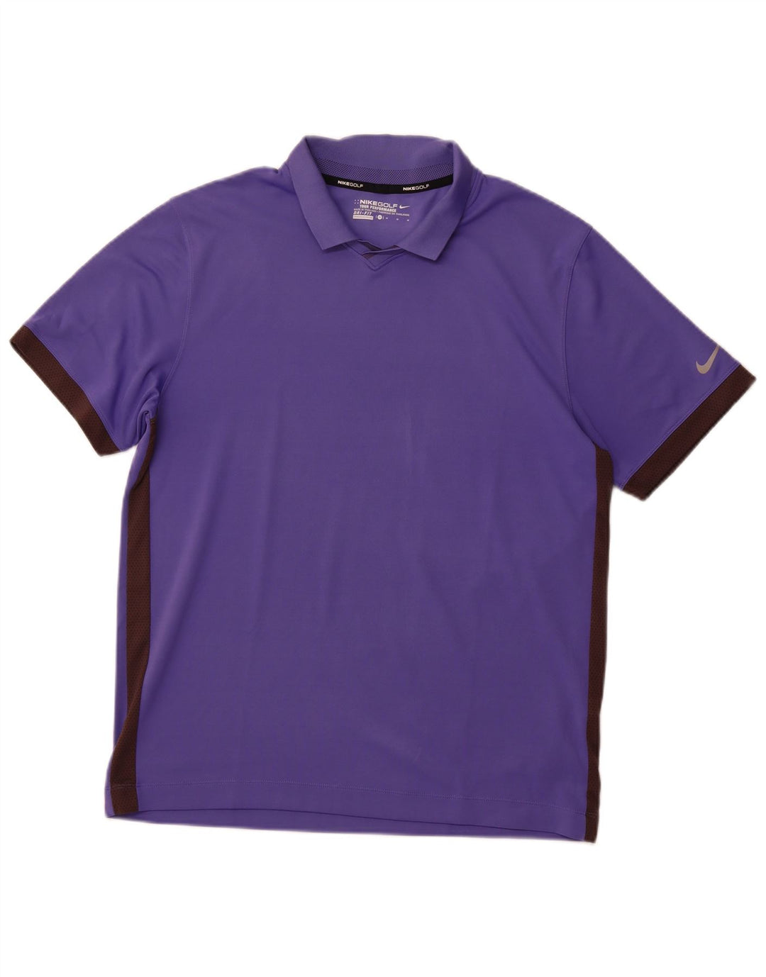 Męska koszulka polo NIKE Dri Fit, poliester w kolorze średniofioletowym