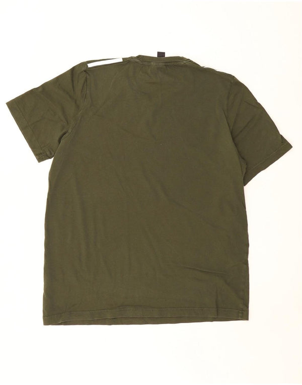 T-shirt męski ADIDAS Top, średni, bawełniany khaki