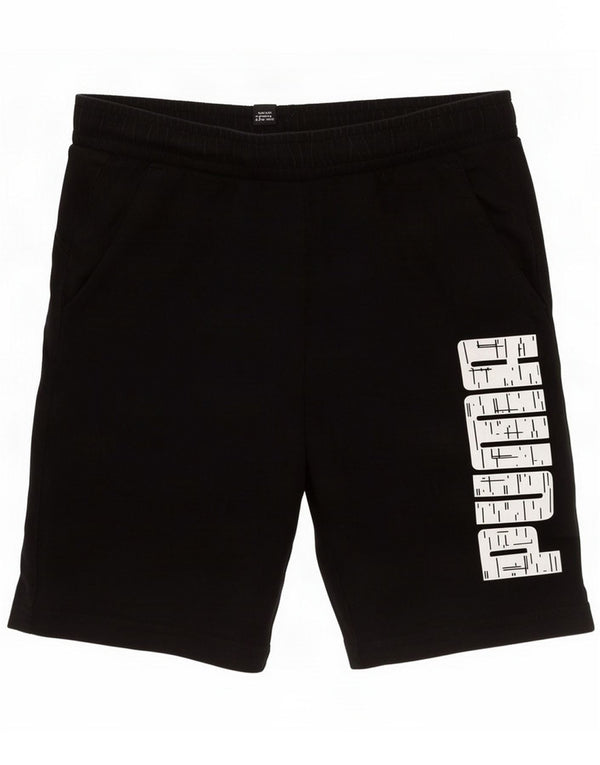 Puma Boys Aeroready Graphic Sport Shorts 9-10 Years Black Cotton