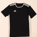 Męska koszulka Adidas Climalite Top, średni czarny poliester z blokami kolorów