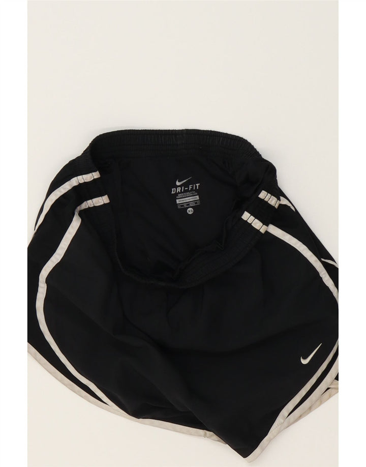 NIKE Womens Sport Shorts UK 6 XS  Black Polyester Vintage Nike and Second-Hand Nike from Messina Hembry 