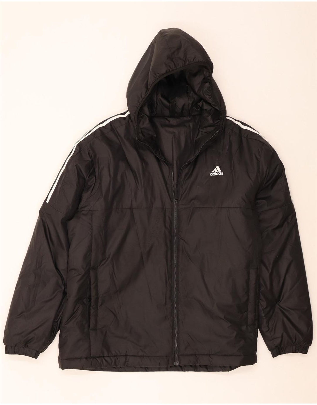 Męska kurtka wiatrówka Adidas z kapturem UK 44 2XL Czarny poliester