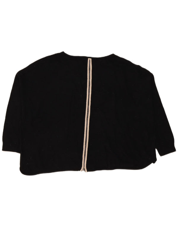 Damski sweter MINT VELVET z graficznym dekoltem w łódkę UK 16, duży czarny