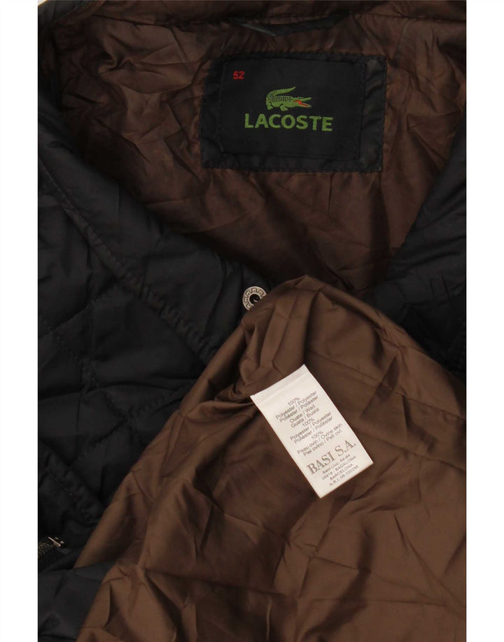 Męska pikowana kurtka Lacoste IT 52 XL, granatowa, poliester