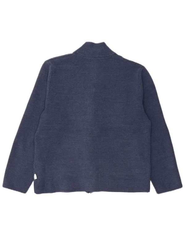 Marks & Spencer Damski sweter kardigan UK 14, średni granatowy poliester