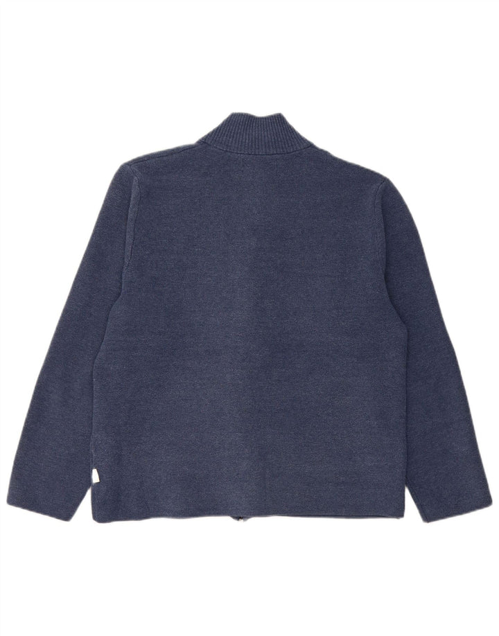Marks & Spencer Damski sweter kardigan UK 14, średni granatowy poliester