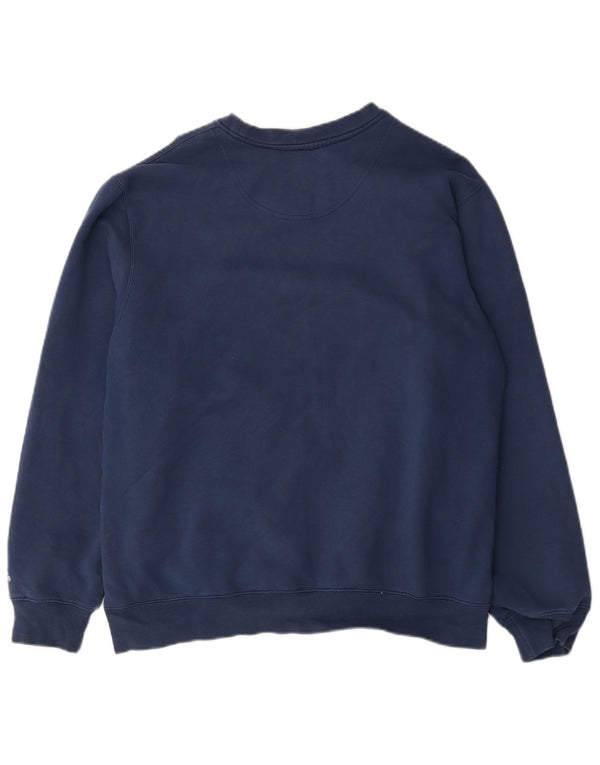 Adidas Mens Graphic Sweatshirt Jumper Large Navy Blue Cotton