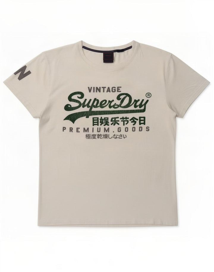 Męski T-shirt Superdry z grafiką, 2XL, biały