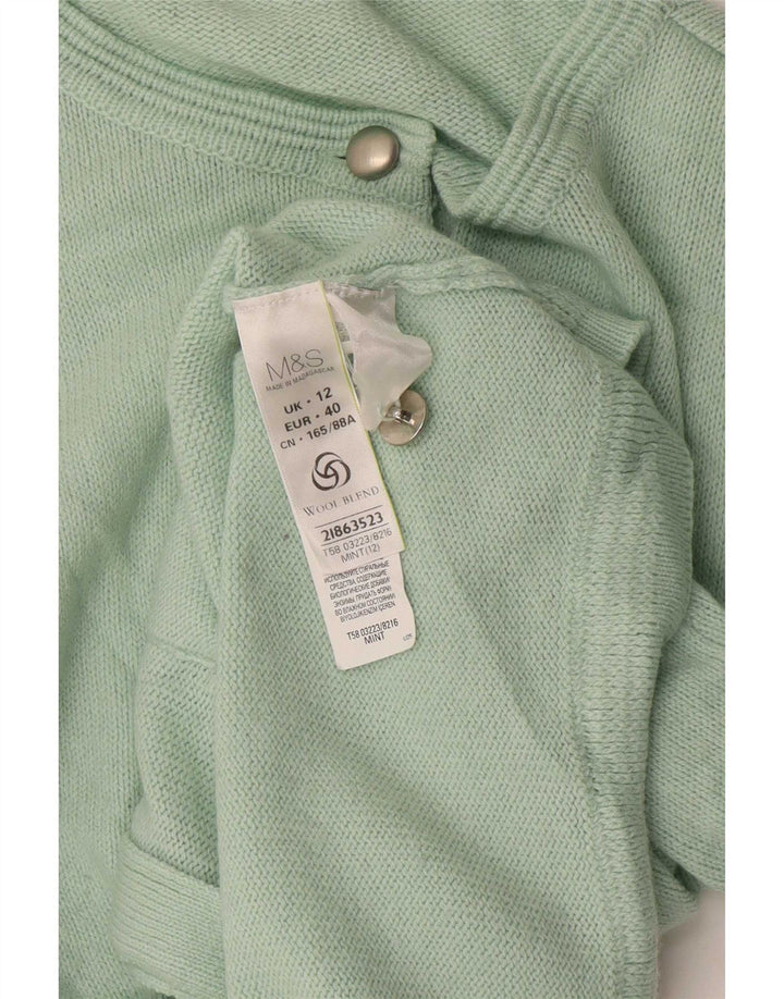 Sweter damski Marks & Spencer UK 12, średni zielony akryl