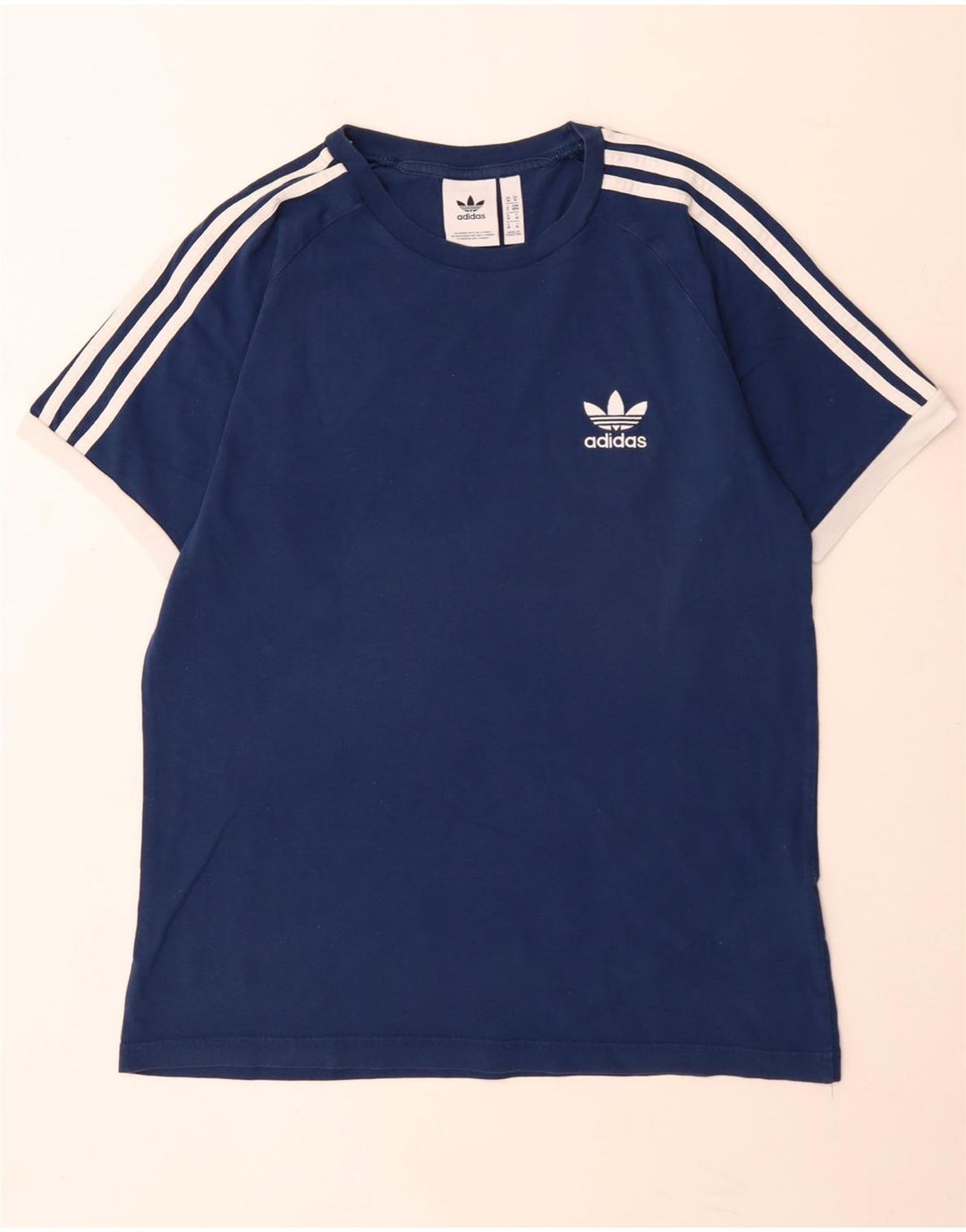Adidas Męski T-Shirt Top Średni Granatowy Bawełniany