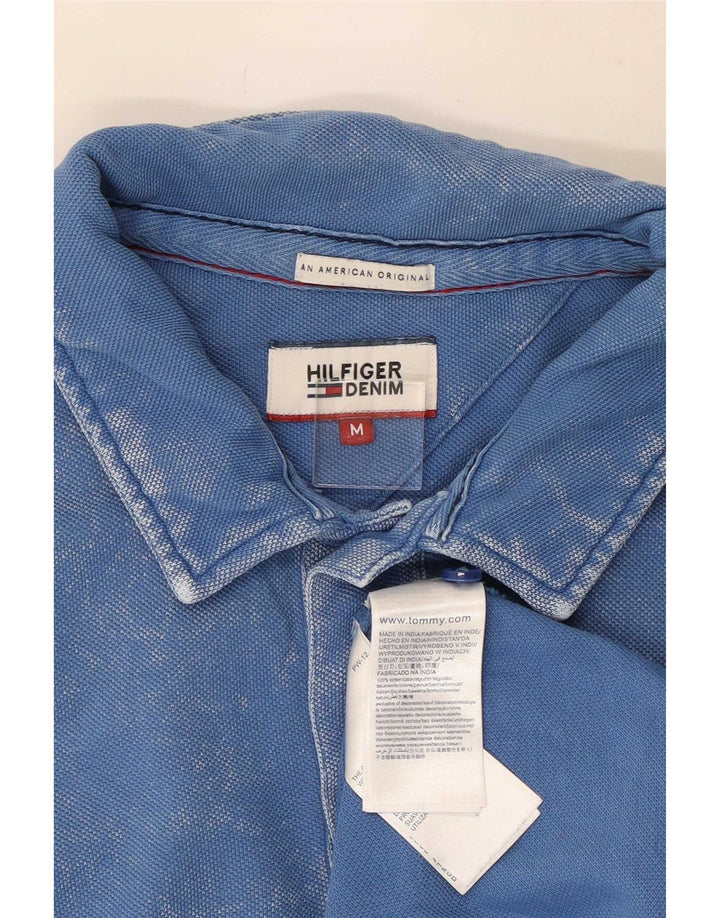 Męska koszulka polo Tommy Hilfiger w kolorze średnioniebieskim, bawełniana