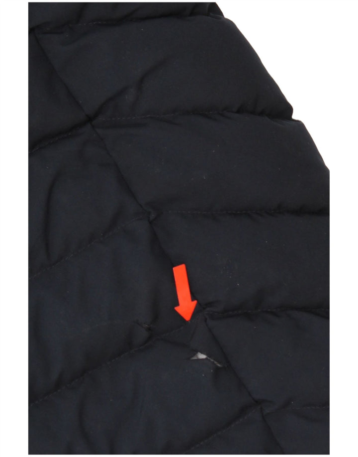 Damski ocieplany płaszcz z kapturem Superdry UK 10, mały, granatowy, poliester