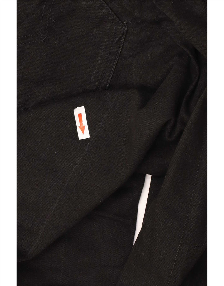 Męskie dżinsy Levi's 514 Straight W34 L32 Czarna bawełna
