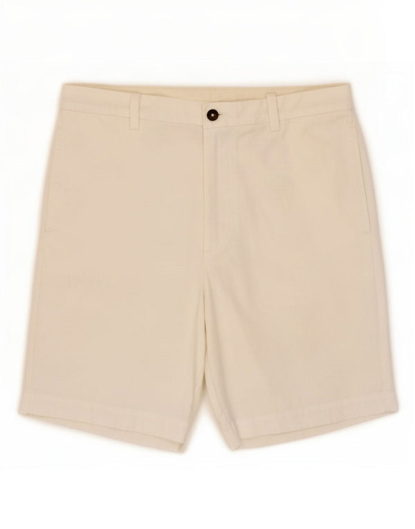 Marks & Spencer Męskie spodenki Chino Blue Harbor, duże, W34, biała bawełna