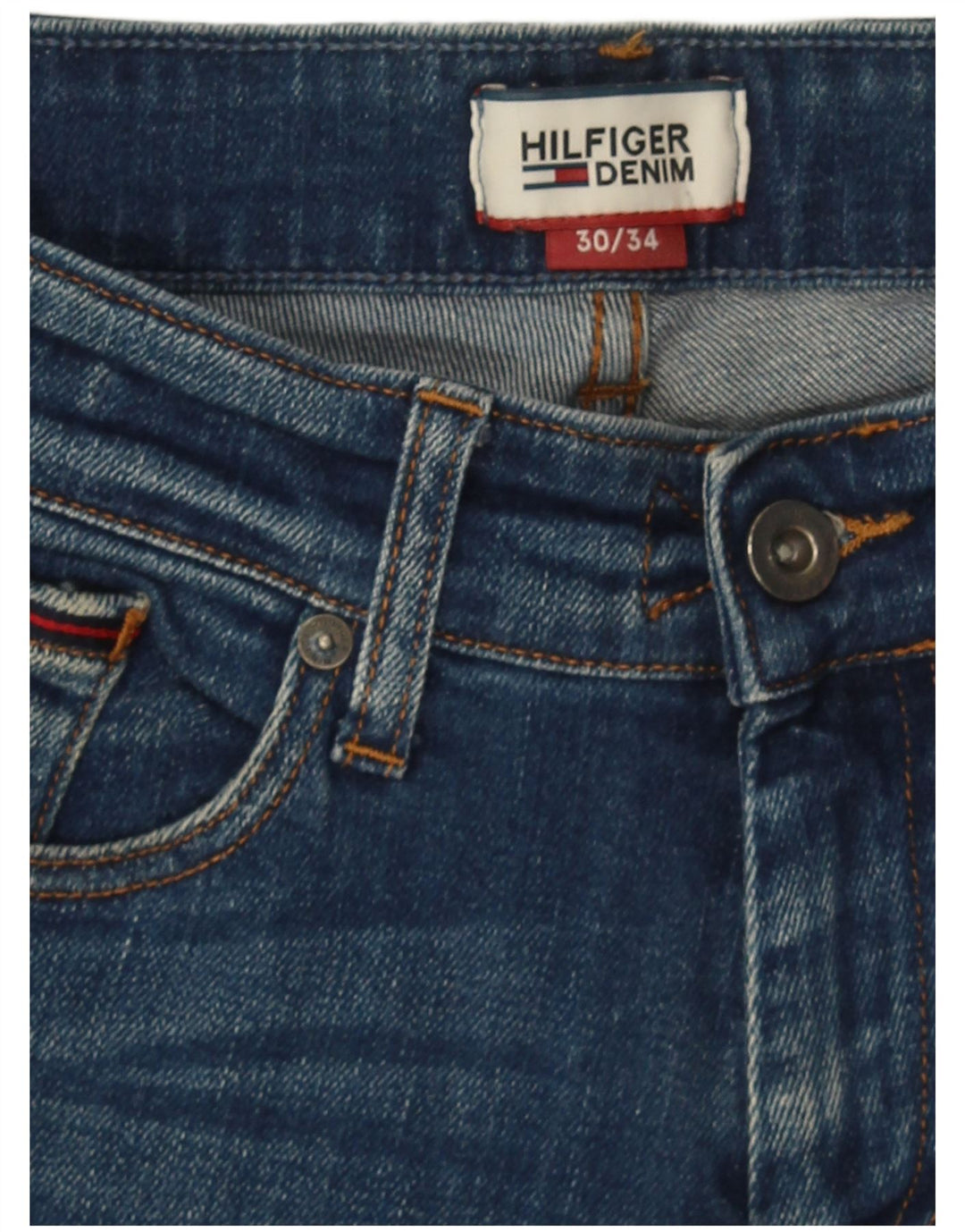 Męskie jeansy slim fit Tommy Hilfiger W30 L34 niebieskie