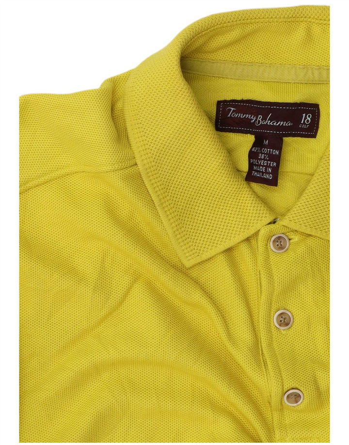 Męska koszulka polo Tommy Bahama, średnia żółta bawełna