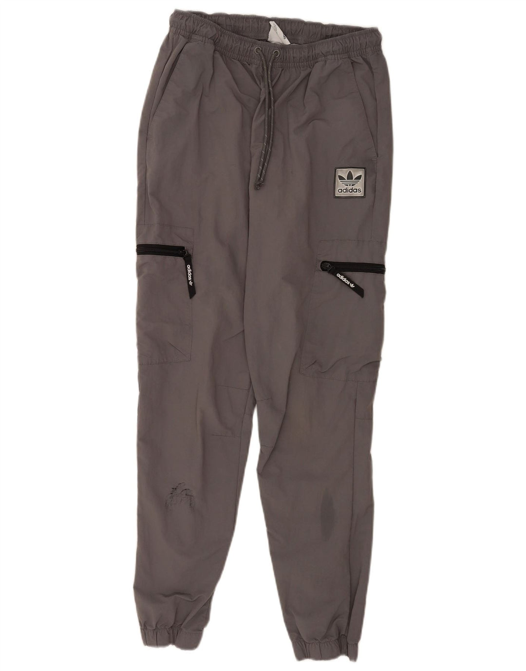 Męskie spodnie dresowe Adidas Cargo Joggers Średni szary nylon