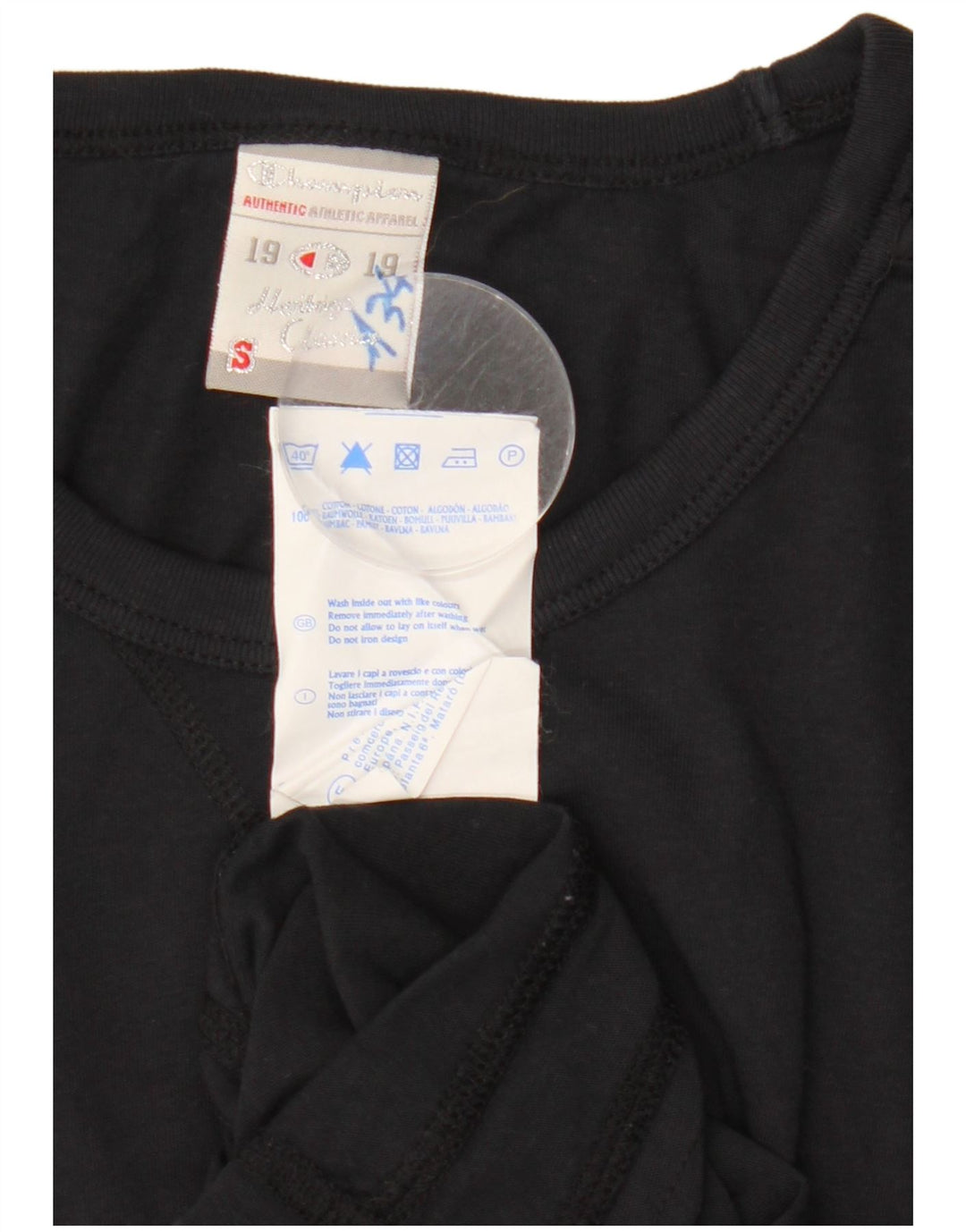 Koszulka damska CHAMPION Heritage Classics Graphic Top UK 10 Small Black