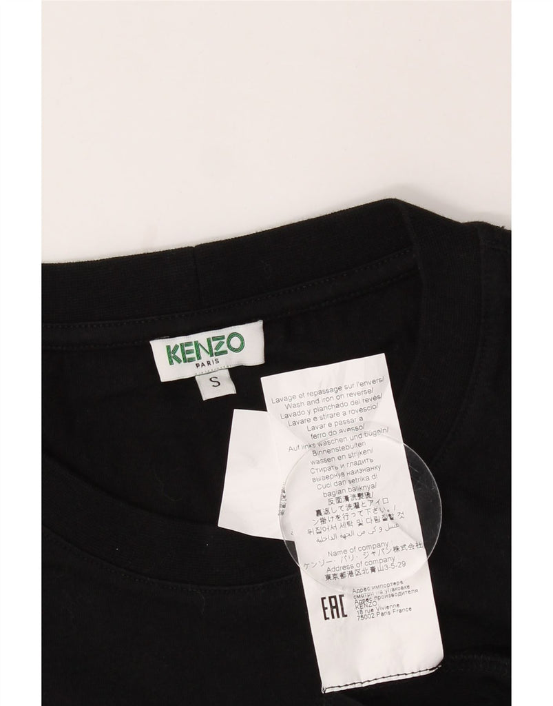 KENZO Mens Paris Graphic T-Shirt Top Small Black Cotton Vintage Kenzo and Second-Hand Kenzo from Messina Hembry 