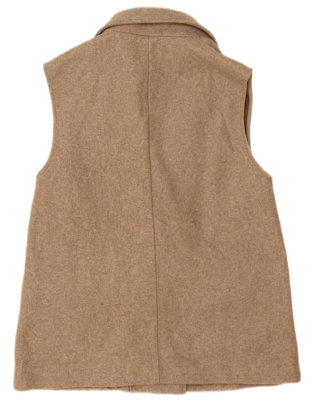 Zara damski dwurzędowy utility gilet UK 12 średni beżowy poliester