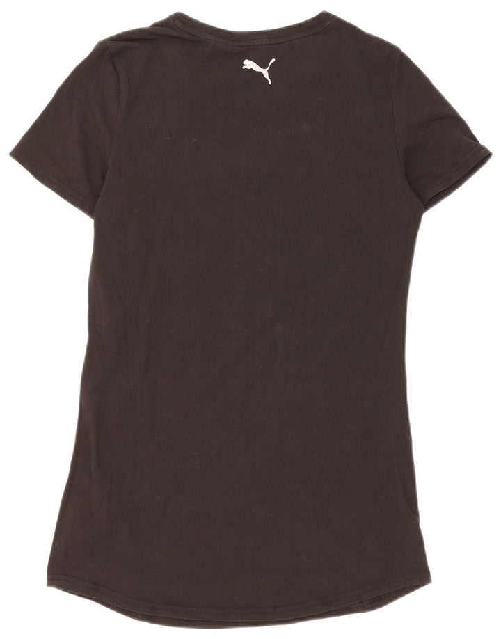 Damska koszulka Puma Crop Graphic Top UK 12 Medium Black
