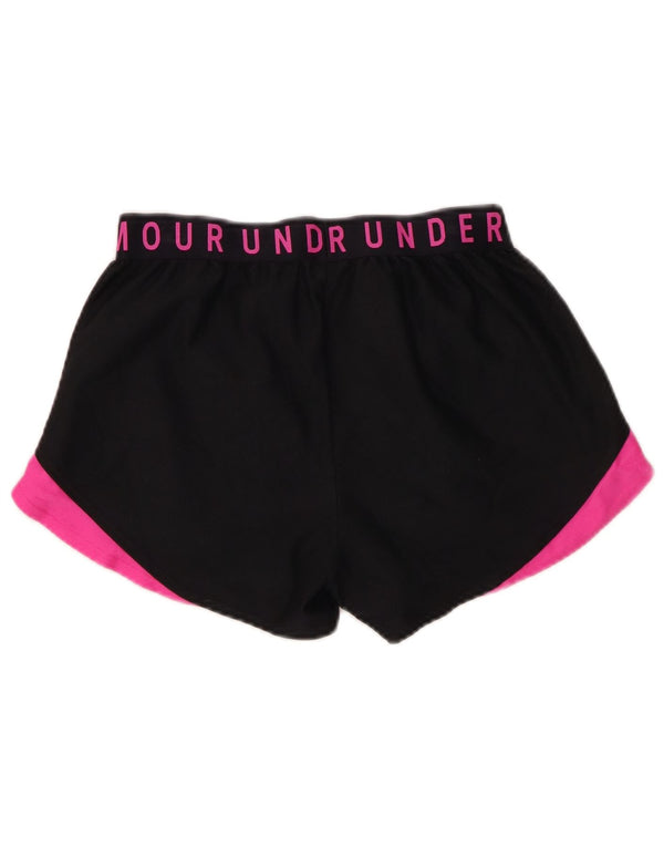 Damskie spodenki sportowe Under Armour Graphic UK 10, małe, czarne, z blokami kolorów